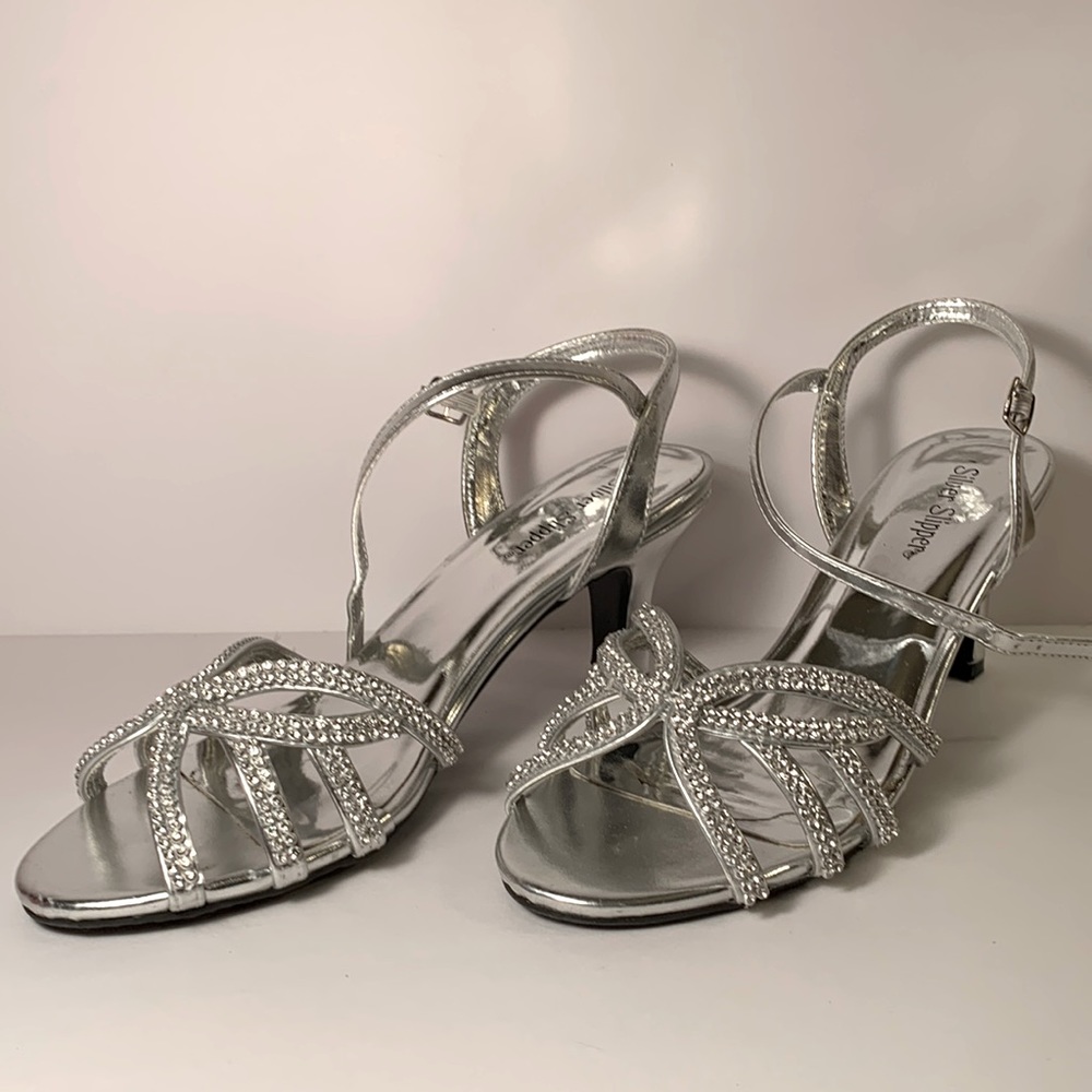 New Silver Slipper Sandal